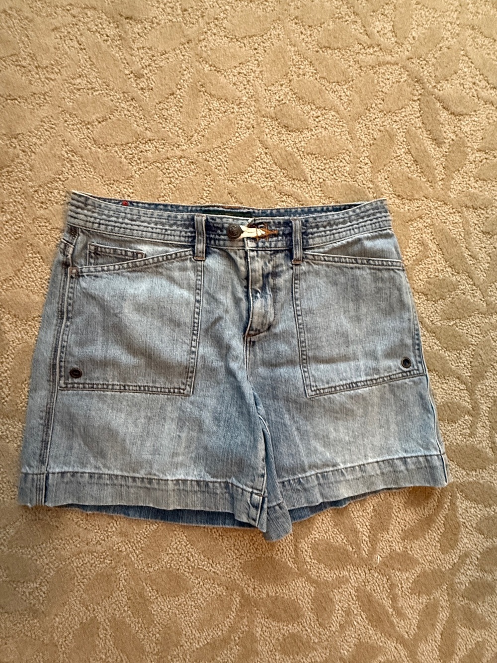 Lauren Ralph Lauren Light Blue Denim Utility Shorts